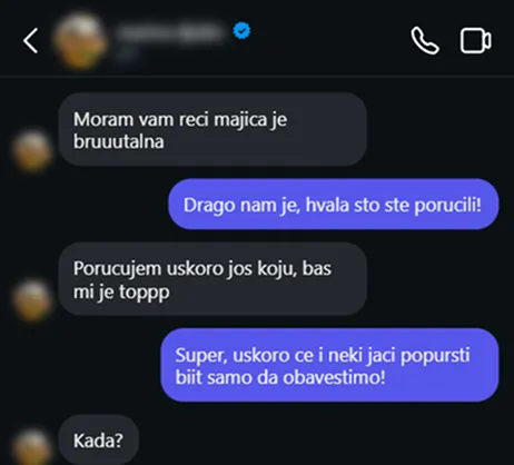 Razgovor kupca 1